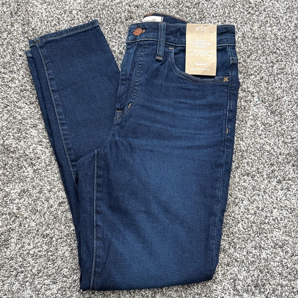 Madewell Curvy Roadtripper Authentic Skinny Jeans in Litchfield Wash NWT Size 27